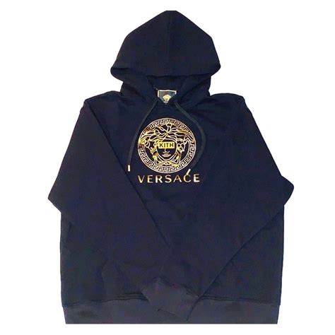 kith versace white hoodie